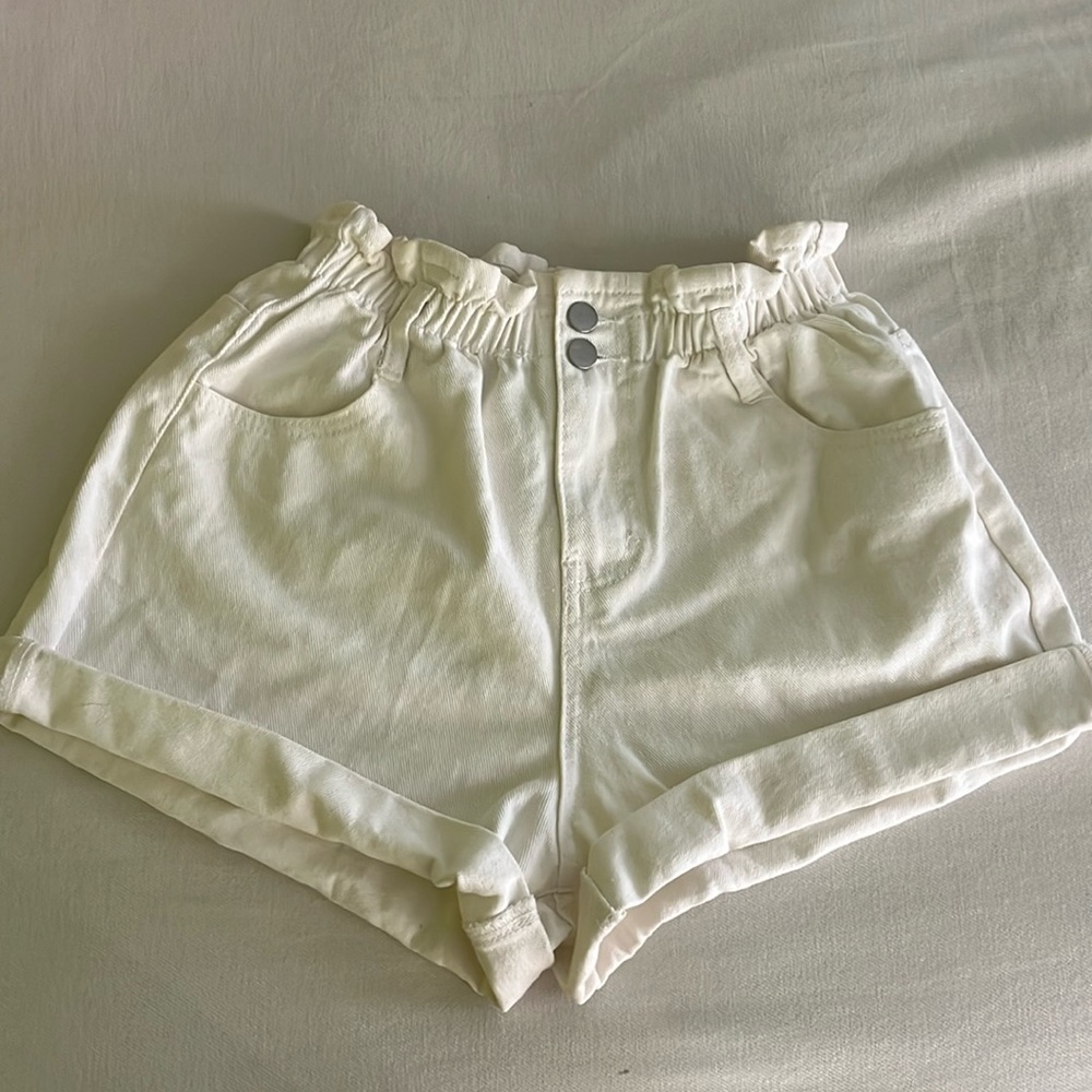 Princess Polly paper bag denim shorts